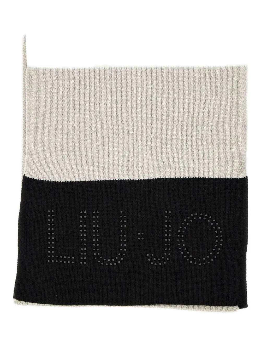 LIU JO ribbed colour-block scarf | Neutrals | Image 1