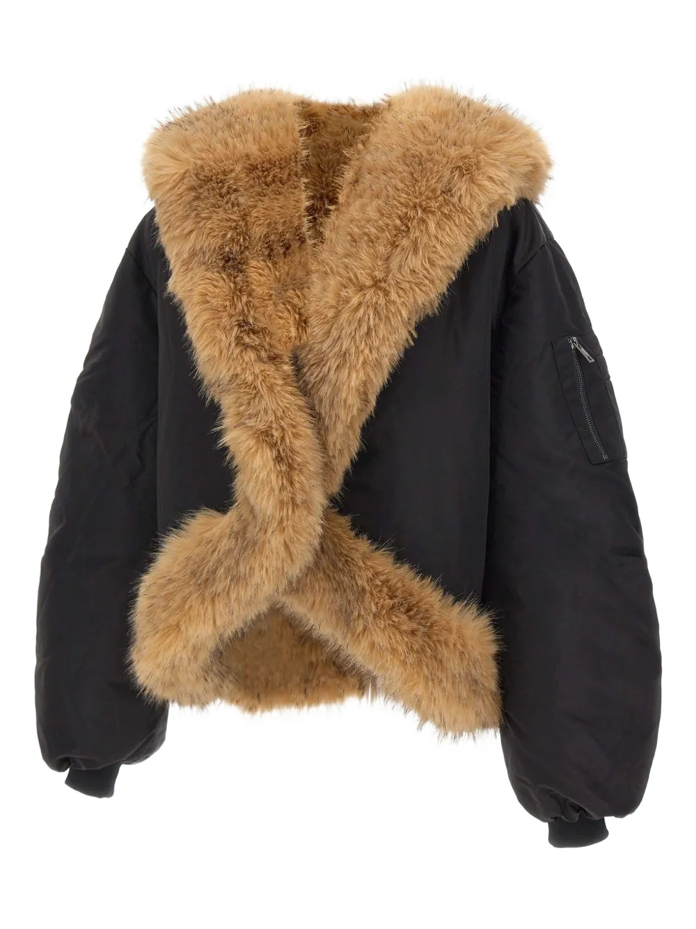 ROTATE BIRGER CHRISTENSEN faux fur bomber jacket | Varsity Jackets | Image 2