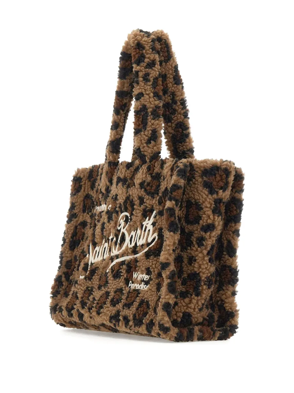 Mc2 Saint Barth Logo-embroidered Tote Bag In Brown