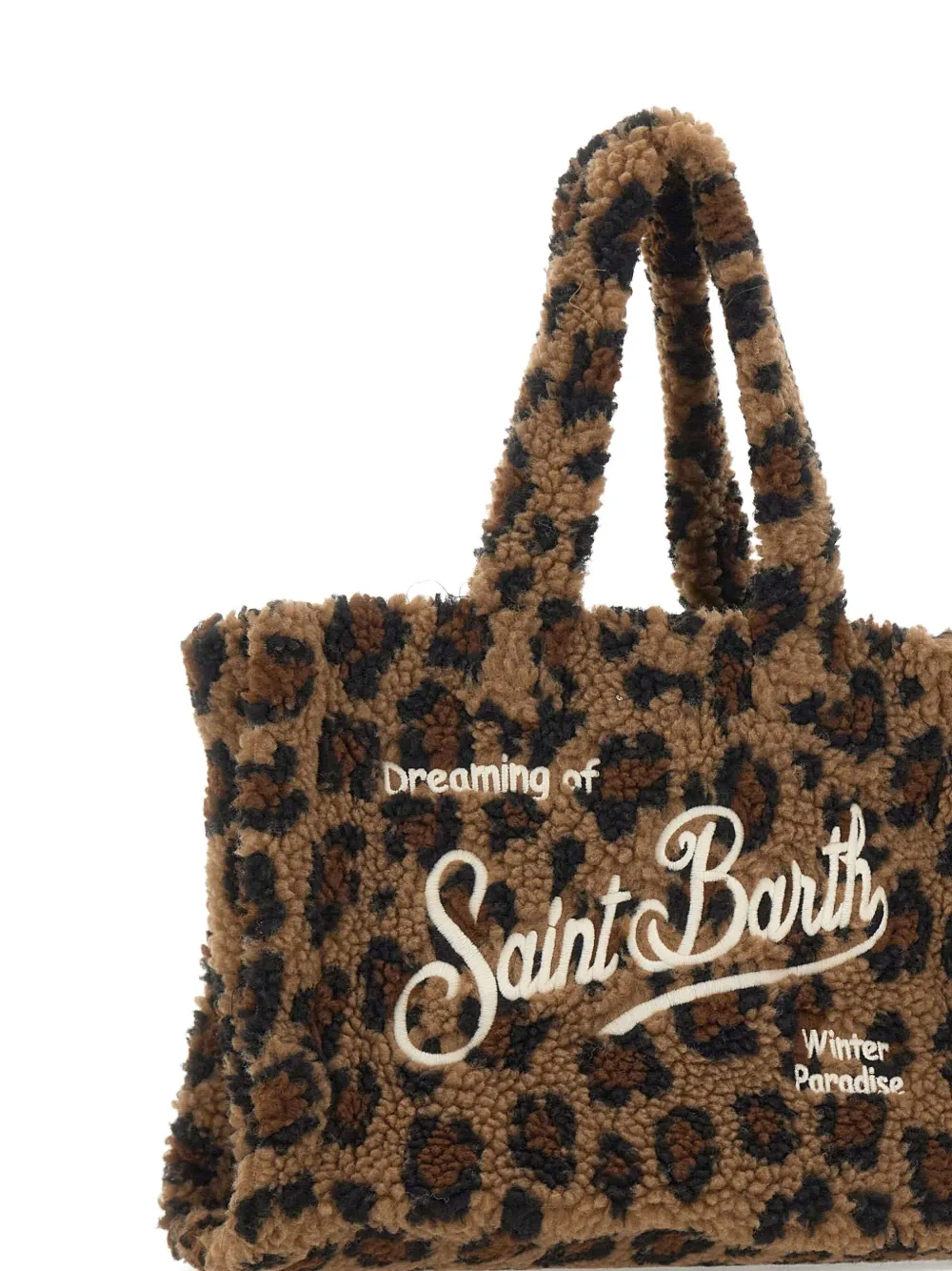 Mc2 Saint Barth Logo-embroidered Tote Bag In Brown