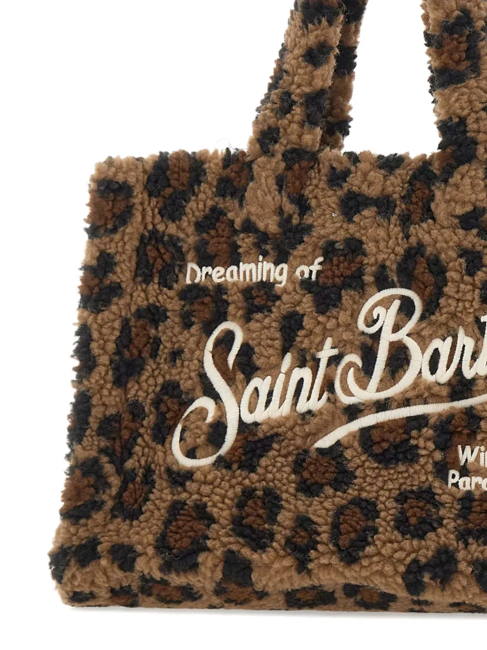 Mc2 Saint Barth Logo-embroidered Tote Bag In Brown