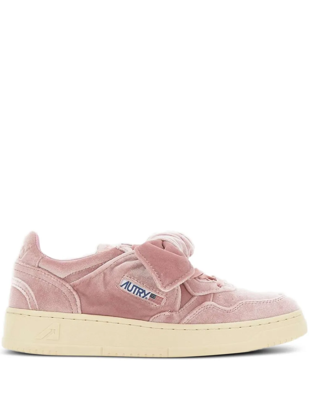 Autry Medalist bow-detail sneakers - Rosa