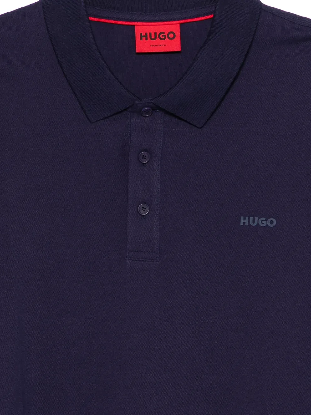 HUGO Donos poloshirt met logodetail Blauw