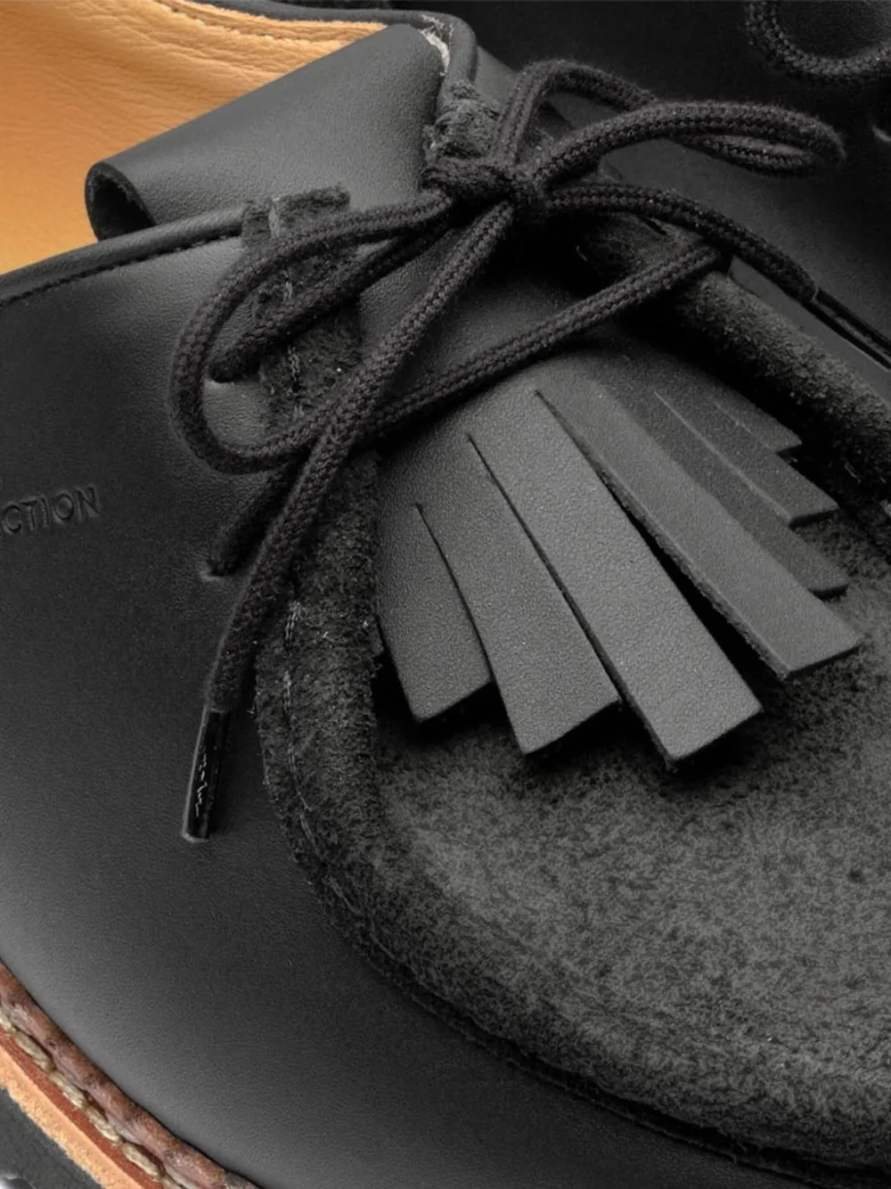 Paraboot x Universal Works Michael derby schoenen Zwart