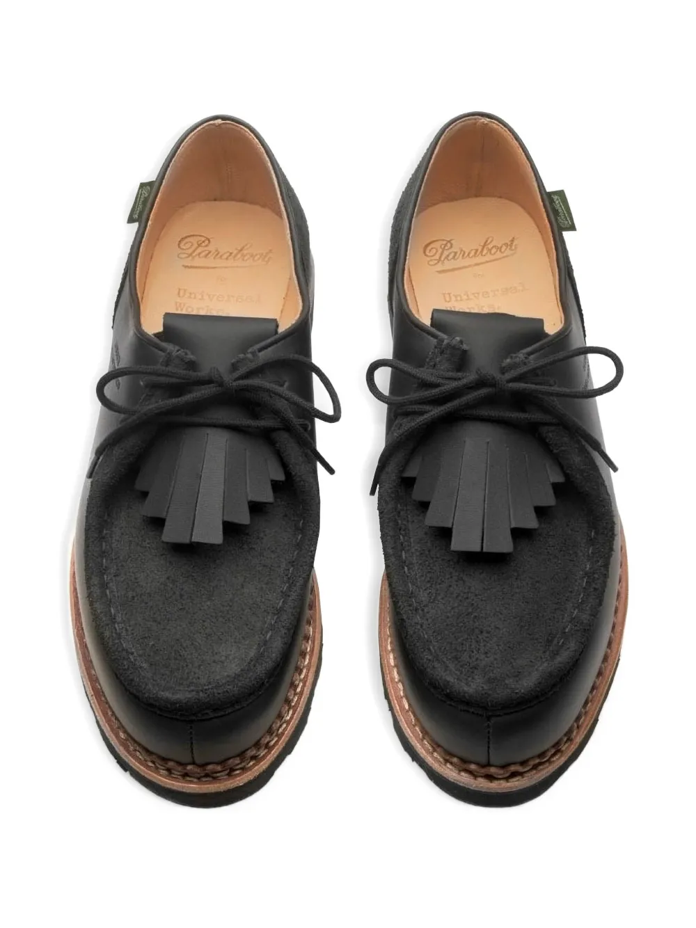 Paraboot x Universal Works Michael derby schoenen Zwart