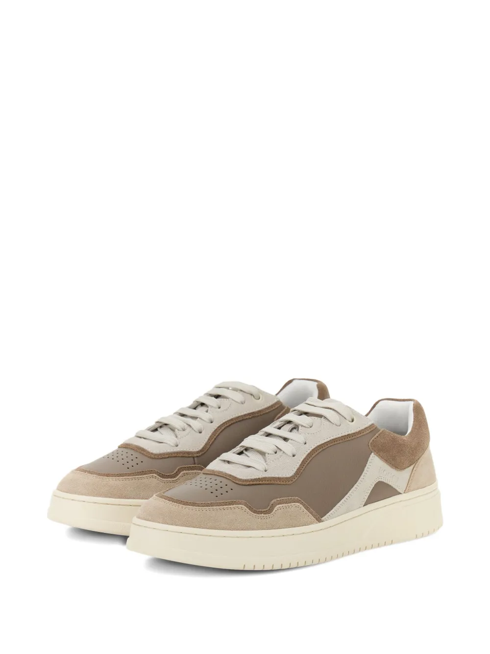 Boggi Milano Leren sneakers Bruin