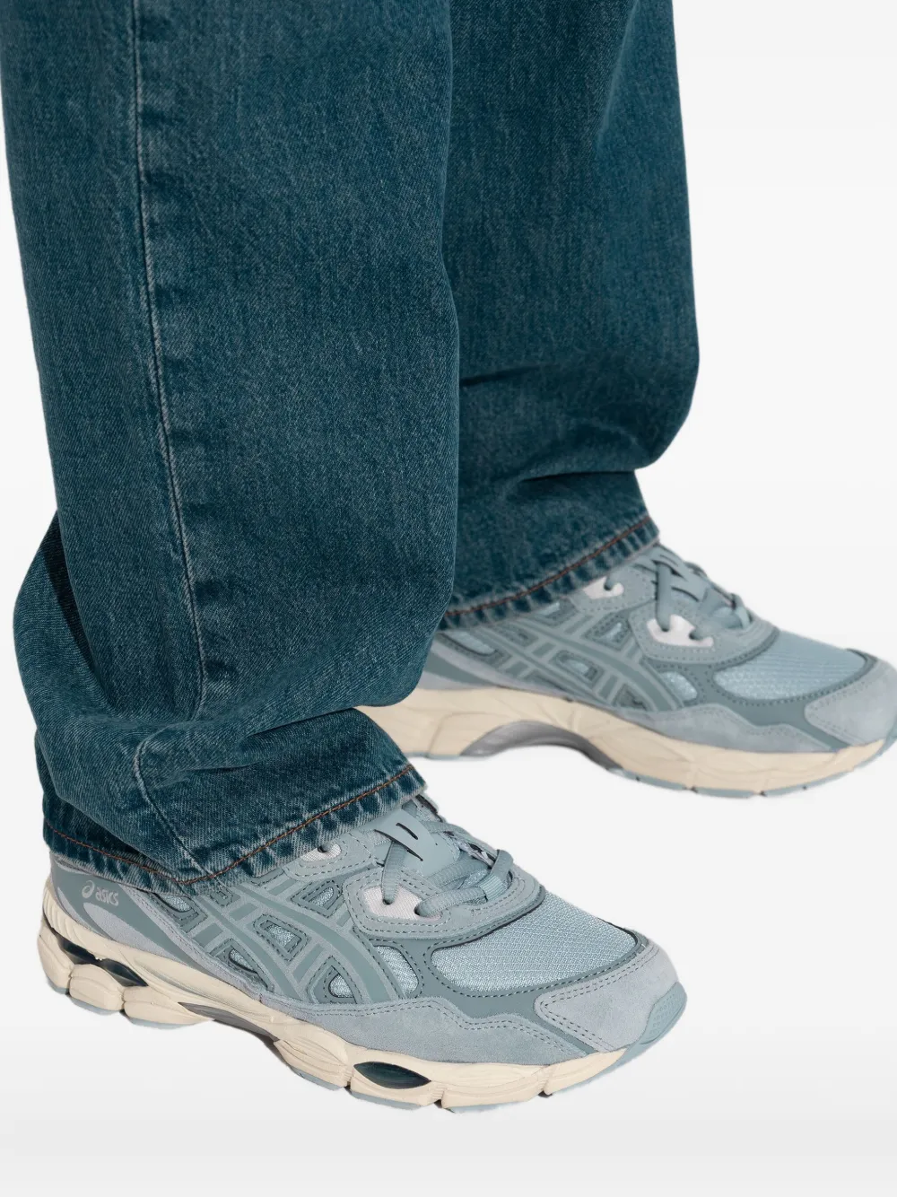 Asics Gel-nyc Suede Sneakers In Blue