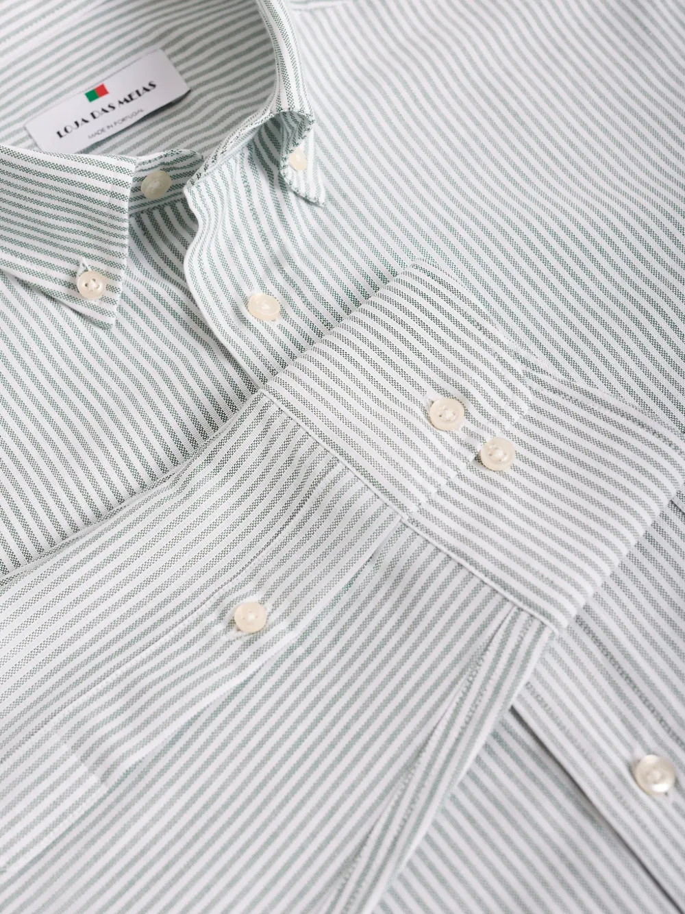 Striped-Pattern Button Shirt