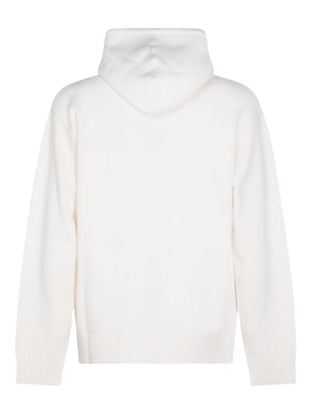 Seven Gauge Wool Hoodie In White