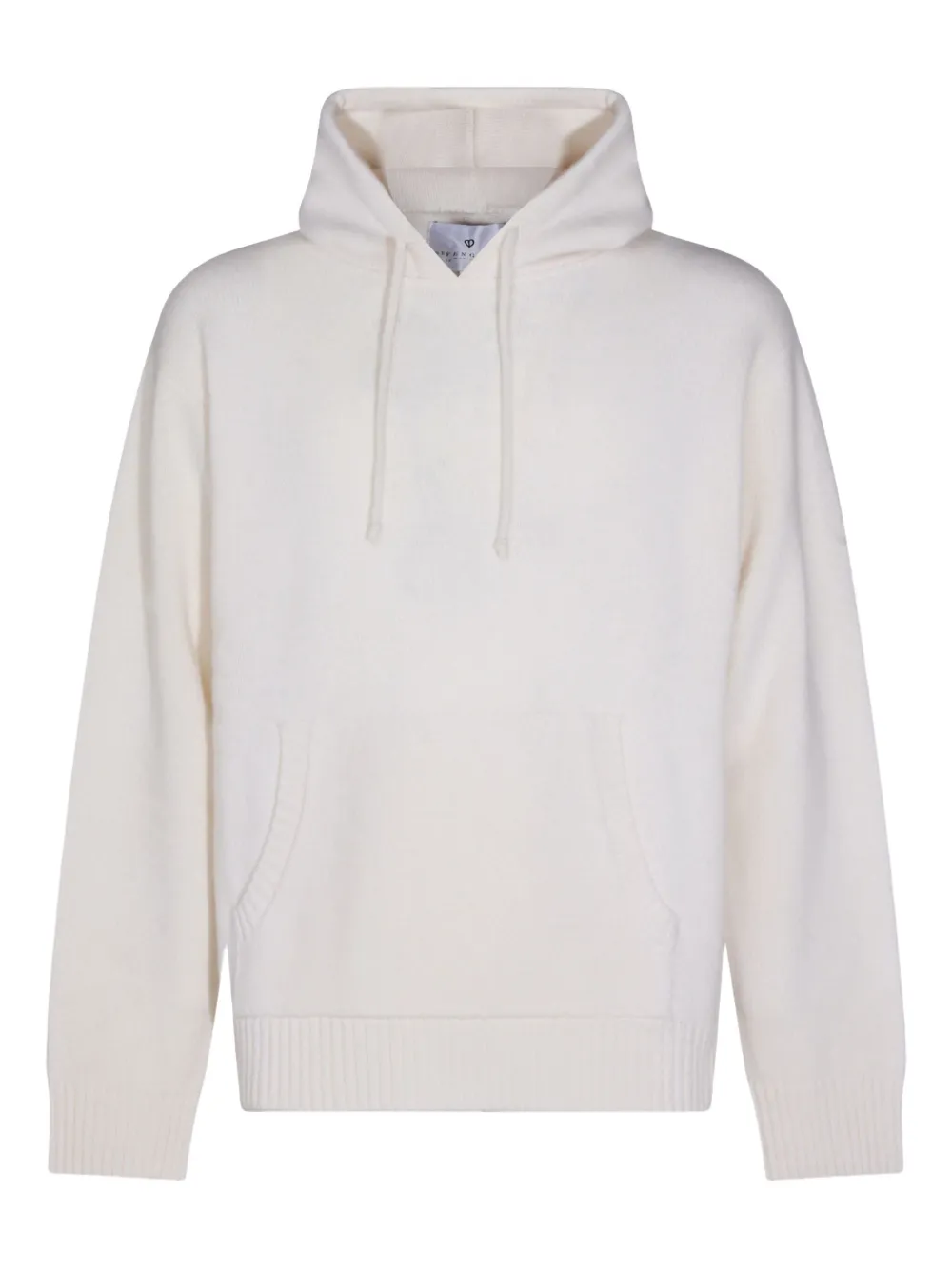 Seven Gauge Wool Hoodie In White