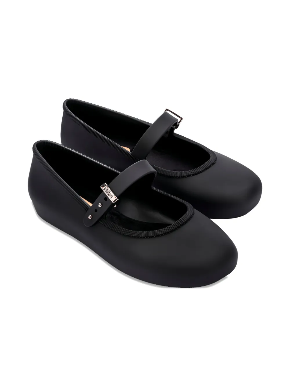 Mini Melissa Ballerina's met gespsluiting Zwart