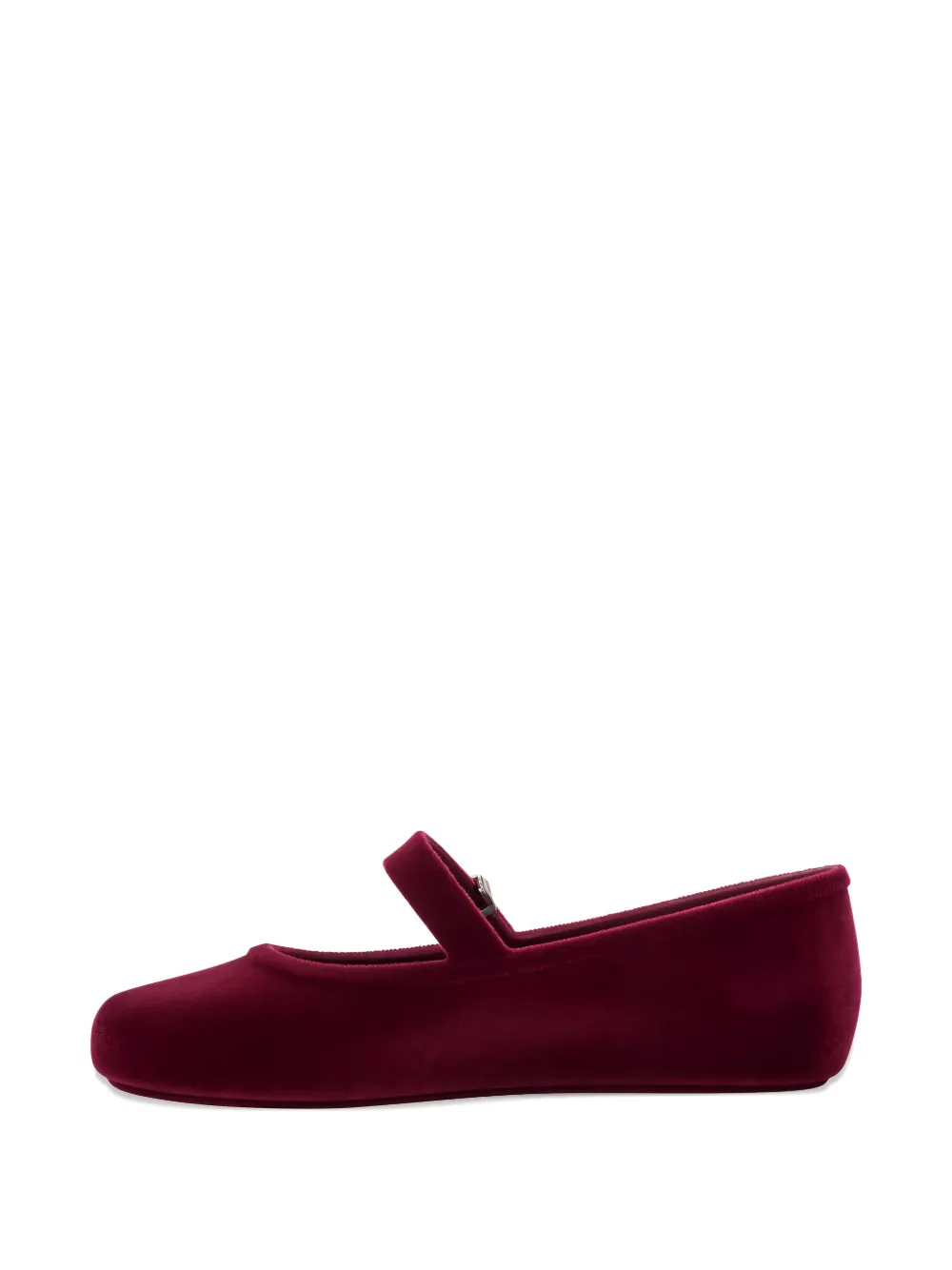 Melissa Velvet Ballerinas In Red