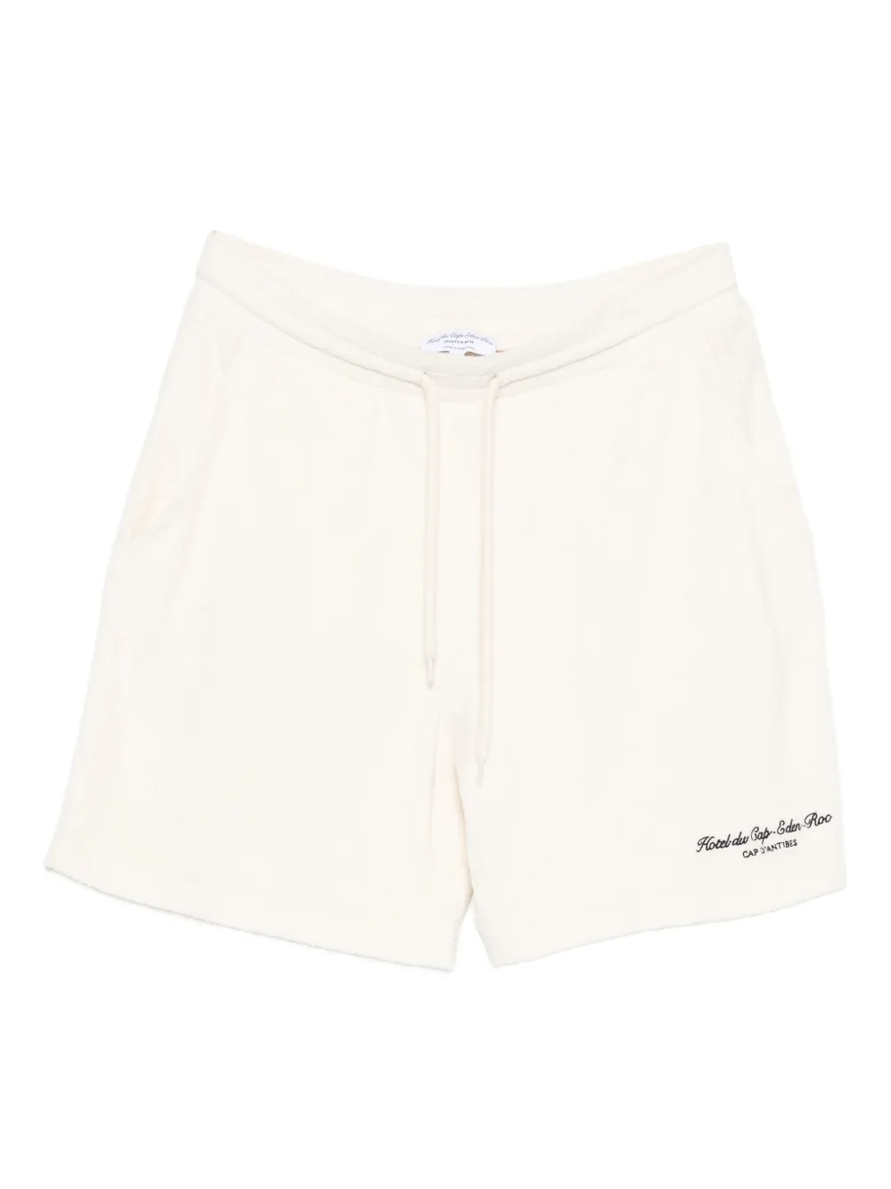Sporty & Rich x Hotel du Cap Eden Roc Shorts con ricamo - Toni neutri