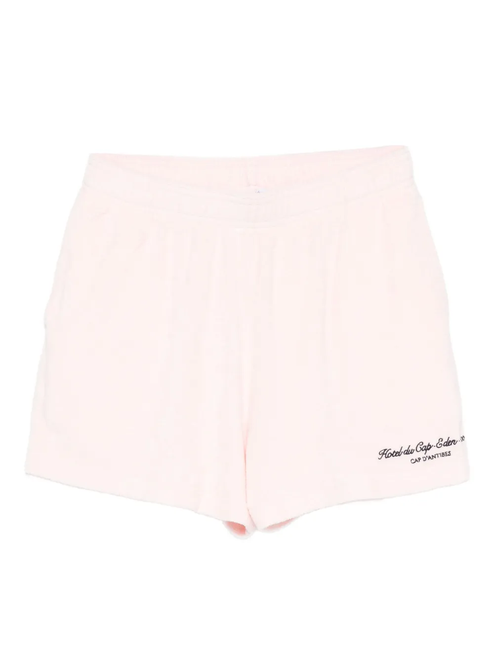 Sporty & Rich x Hotel du Cap Eden Roc Shorts con ricamo logo - Rosa