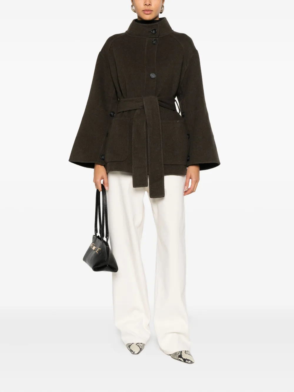 Ba&Sh veste boutonnée à taille ceinturée | Vestes cintrées | Image 2