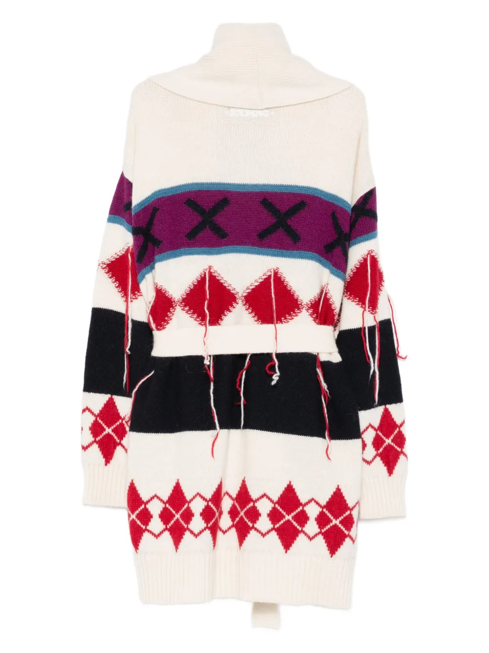 Iceberg argyle-pattern tie cardigan | Cardigans | Image 2
