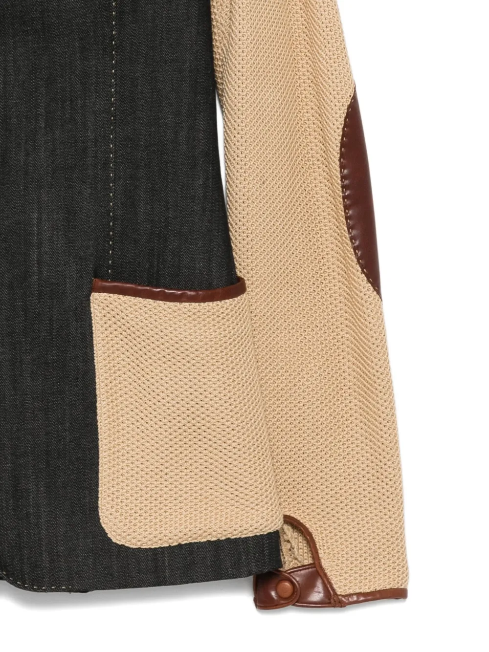 2000s contrast-panels blazer