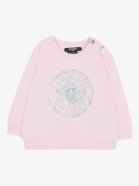 Balmain Kids sudadera con botones