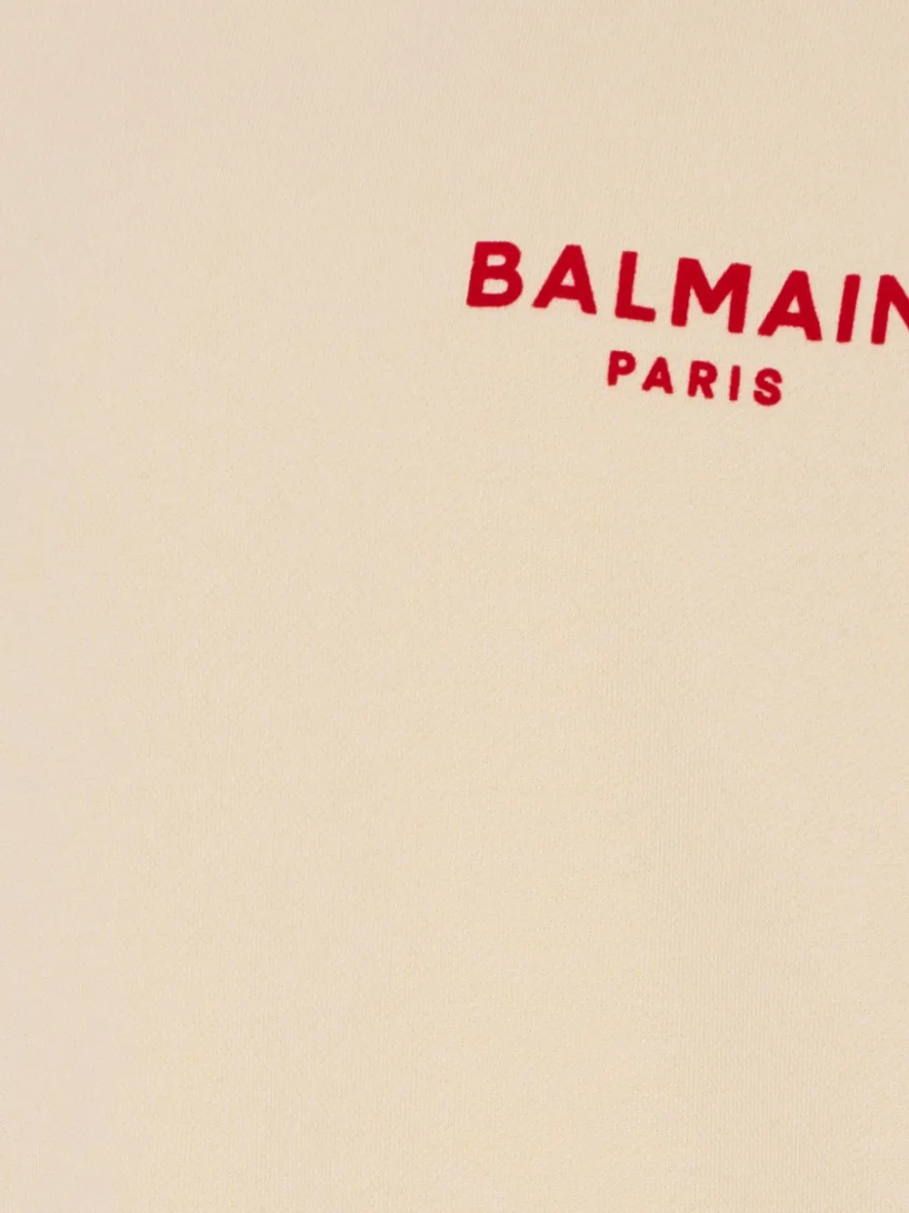 Balmain Kids Geribbelde sweater met logo Beige