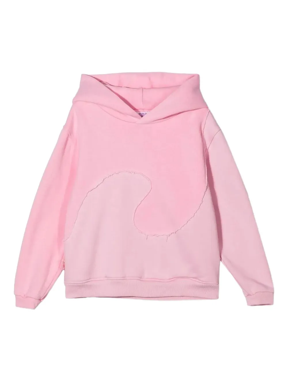 ERL KIDS frayed hoodie - Rosa