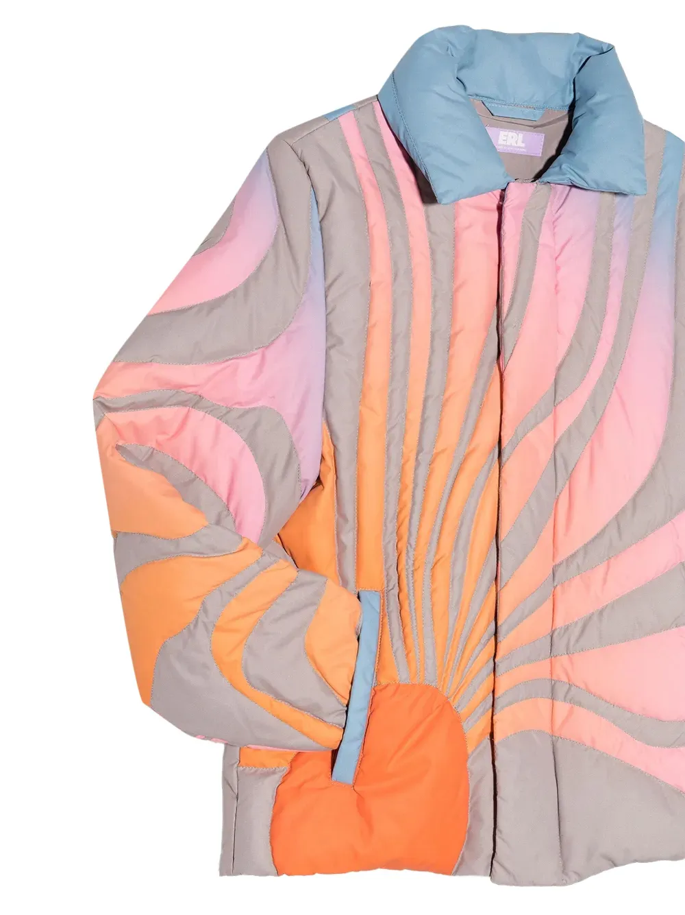 ERL KIDS Gewatteerd jack met zonpatroon Oranje