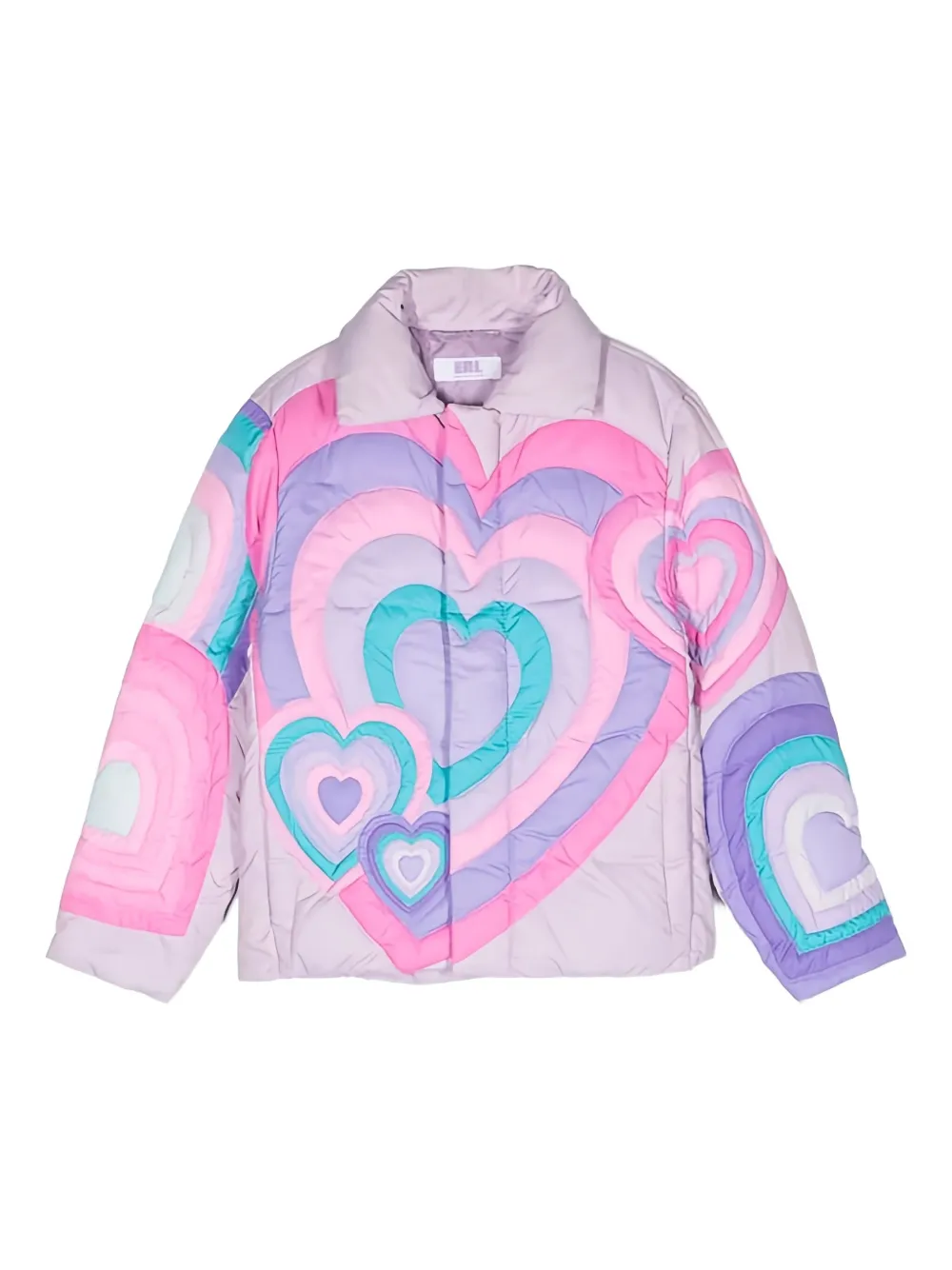 ERL KIDS heart quilted jacket - Viola