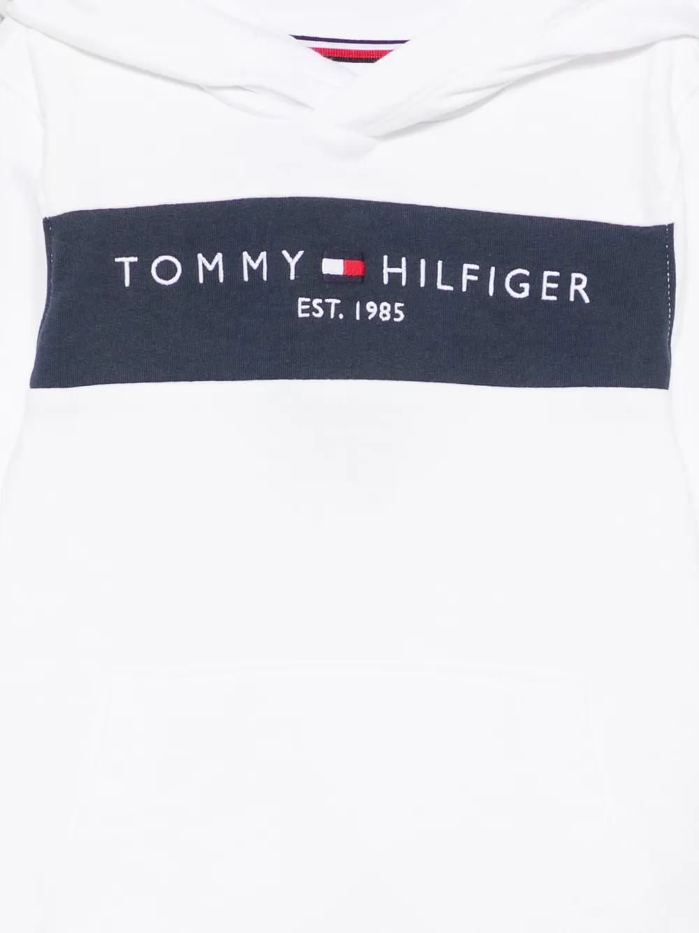 Tommy Hilfiger Junior Hoodie met geborduurd logo Wit