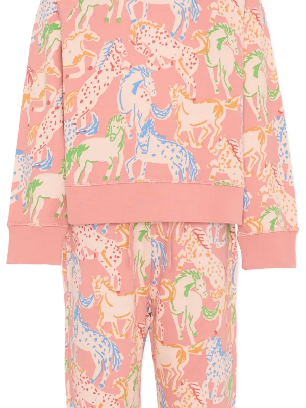 Stella McCartney Kids ホースプリント トラックスーツ | ピンク