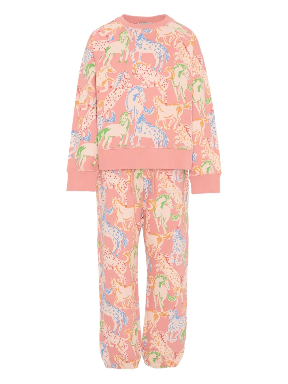 Stella McCartney Kids horse-print tracksuit - Rosa