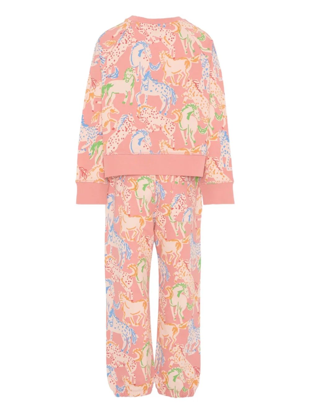 Stella McCartney Kids Trainingspak met paardenprint Roze