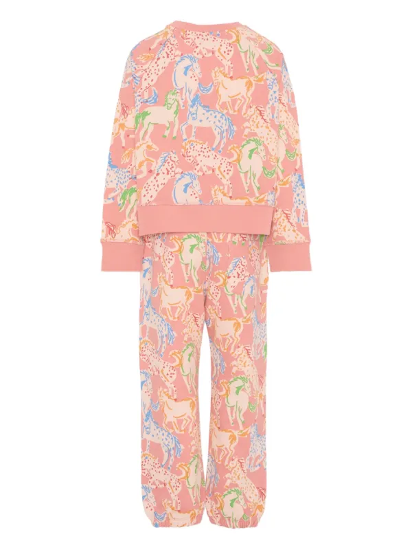 Stella McCartney Kids ホースプリント トラックスーツ | ピンク
