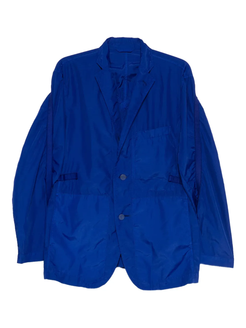 Issey Miyake Pre-Owned 2000s contrastr-trims jacket | Blue | Image 1