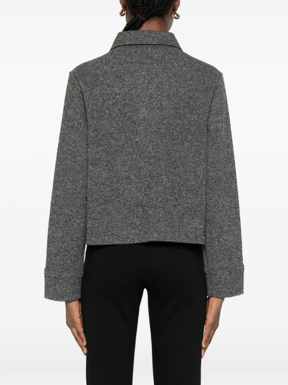 Marc O'polo Point-collar Jacket In Gray