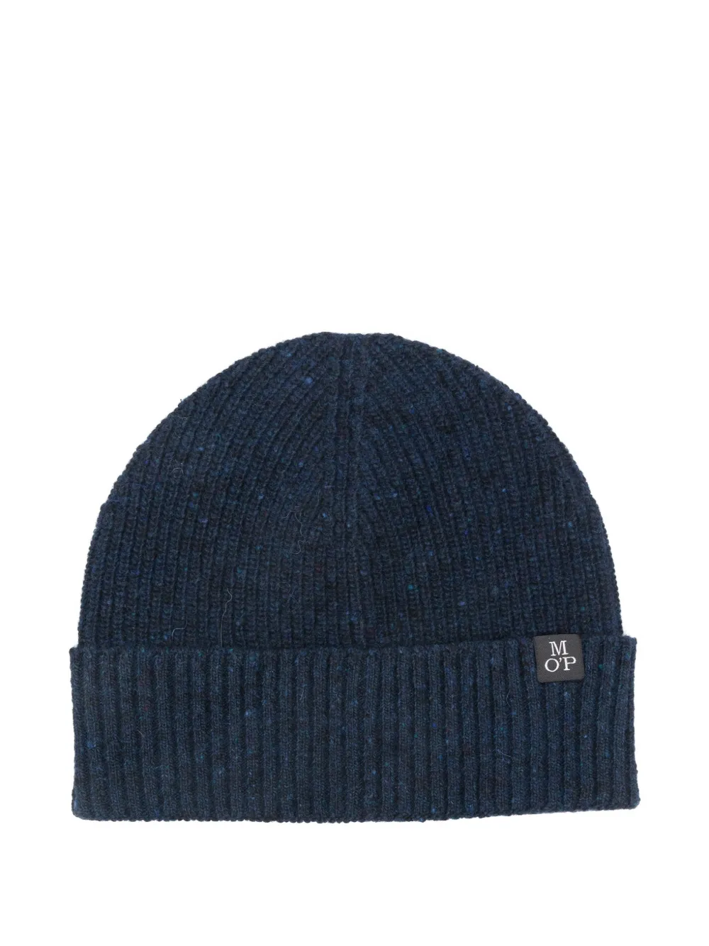 Marc O'Polo ribbed logo-patch hat | Blue | Image 1