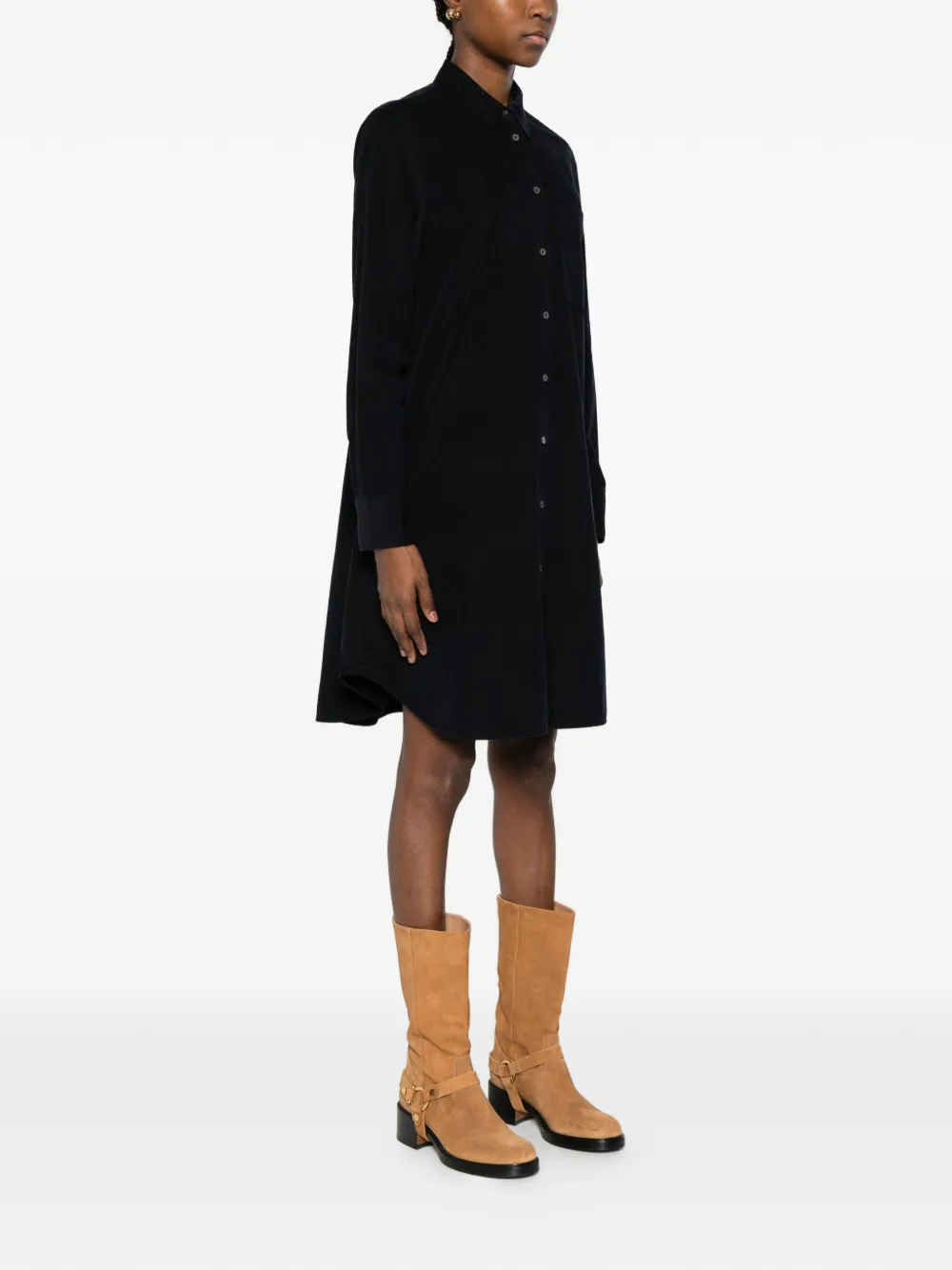 Marc O'Polo Button-up midi-jurk Blauw