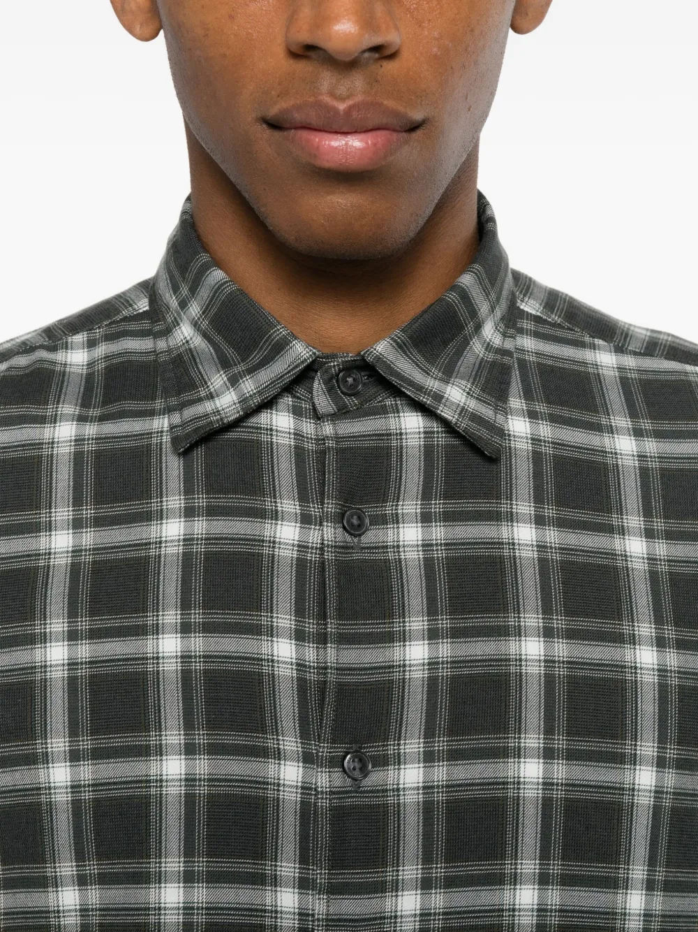 Marc O'polo Checked Long Sleeve Shirt In Green