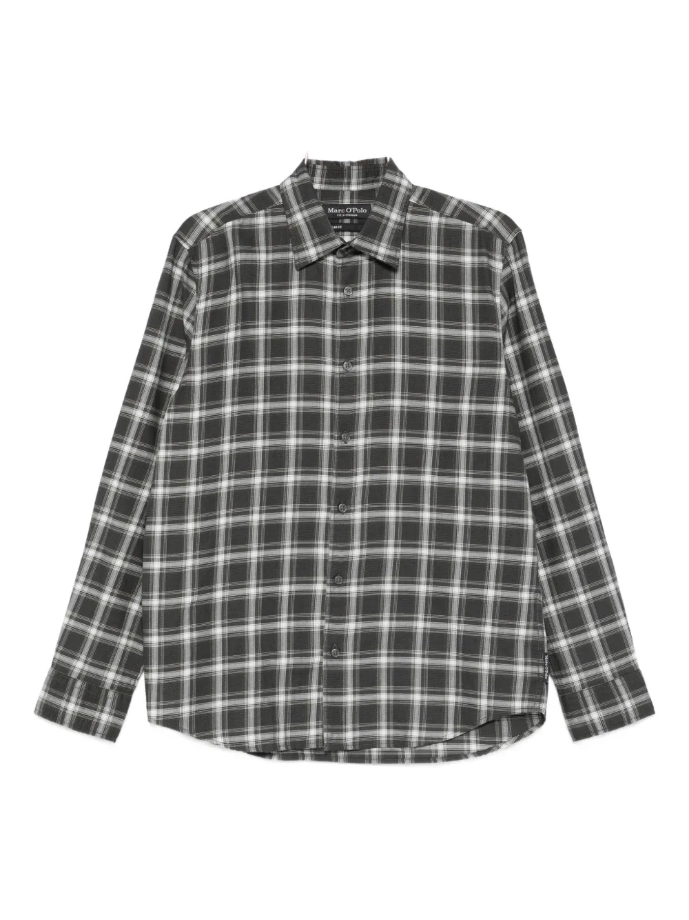 Marc O'polo Checked Long Sleeve Shirt In Green