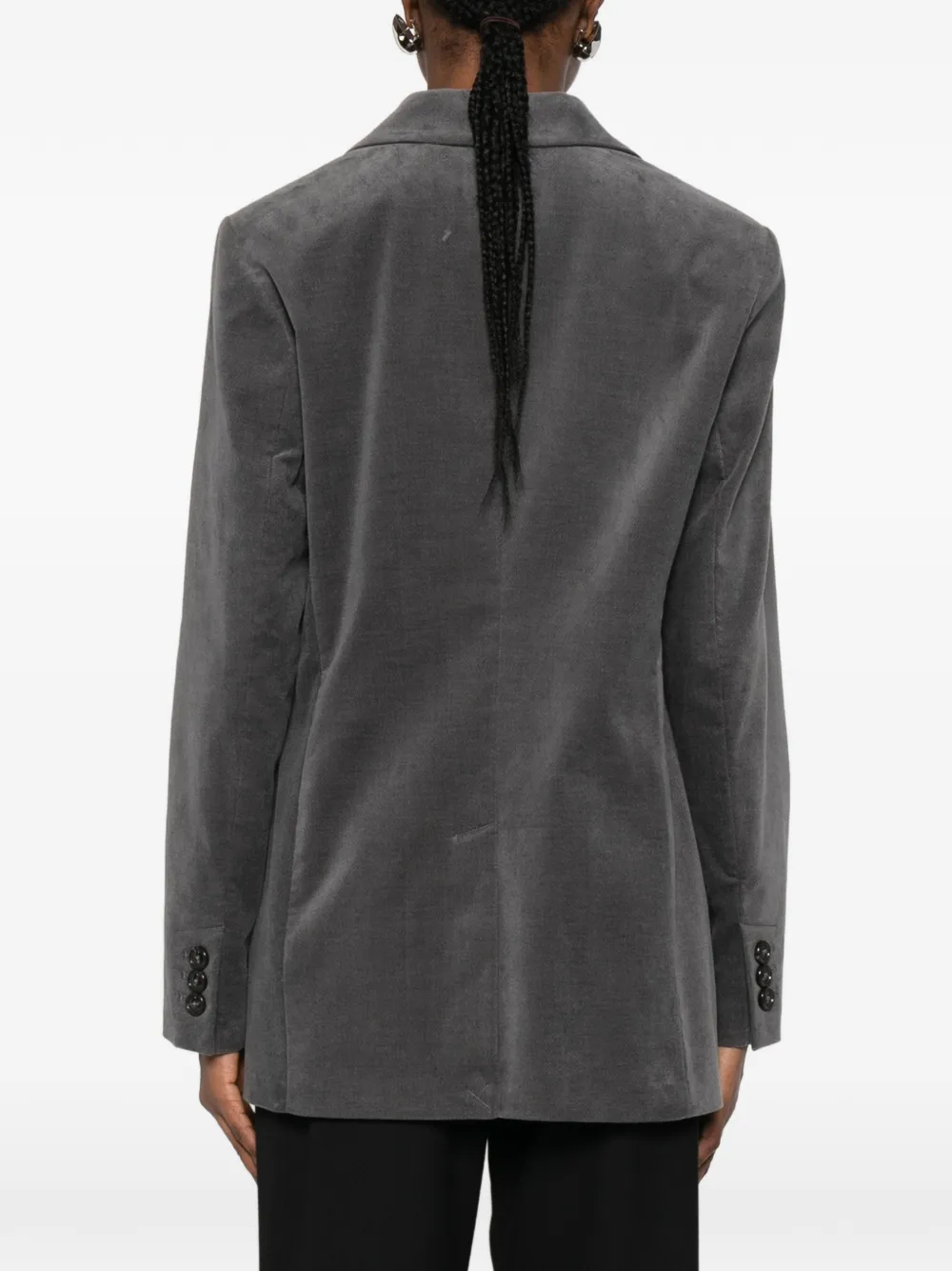 Marc O'Polo Blazer met zak en knoop Grijs