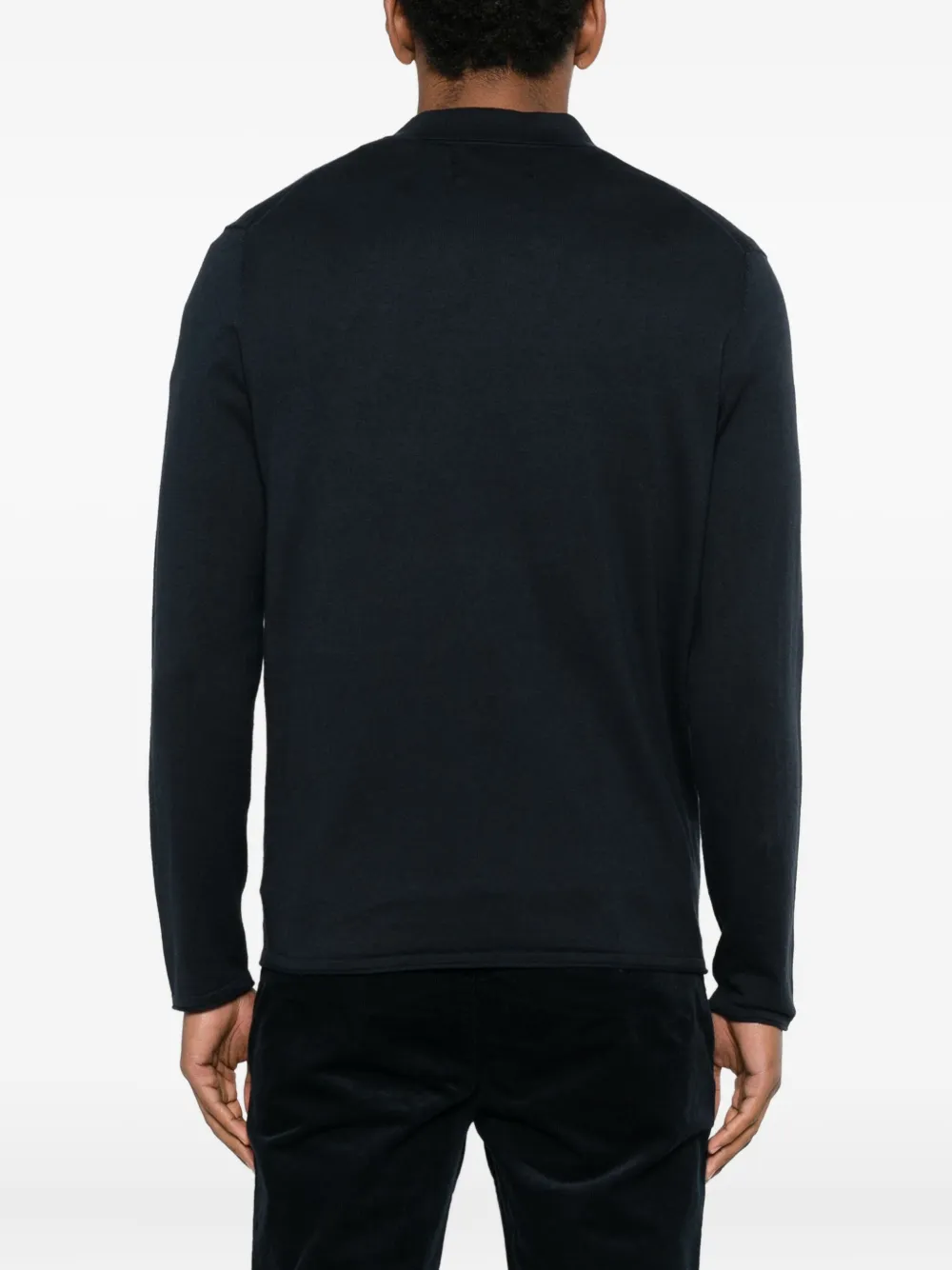 Marc O'polo Long Sleeve Polo In Animal Print