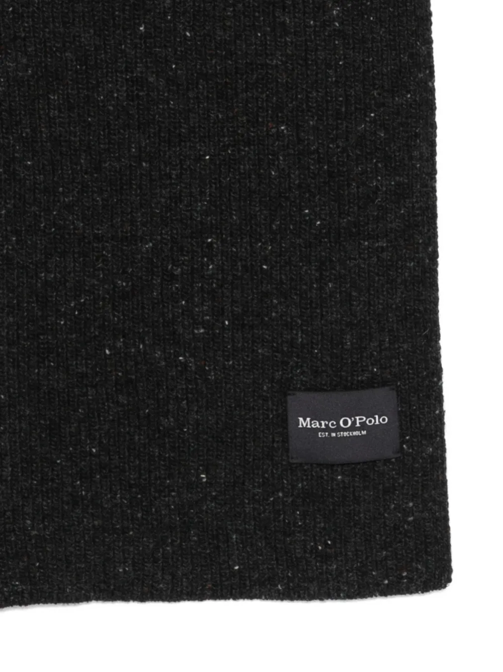 Marc O'polo Melange-effect Scarf In Gray
