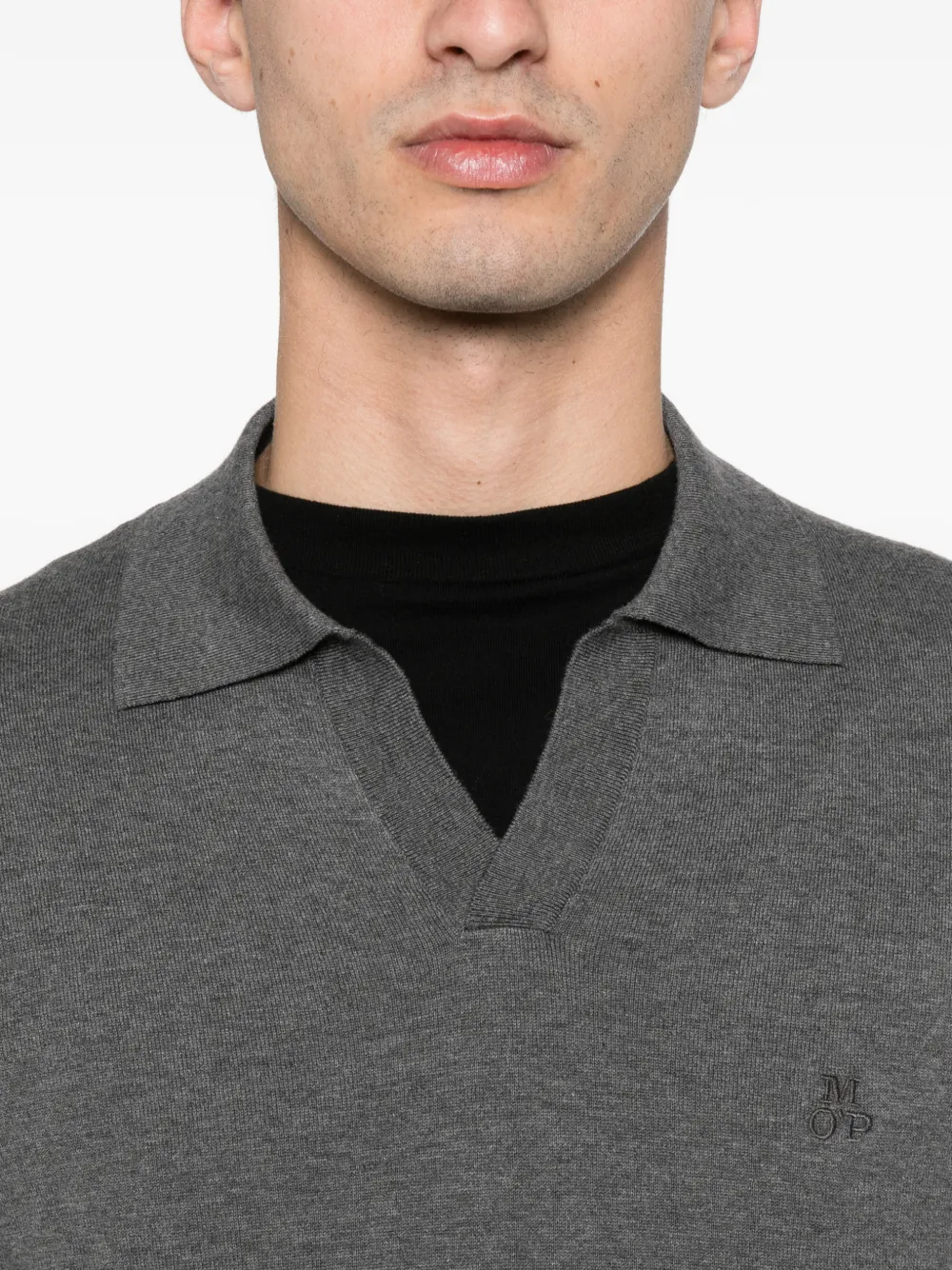 Marc O'Polo Top met V-hals Grijs