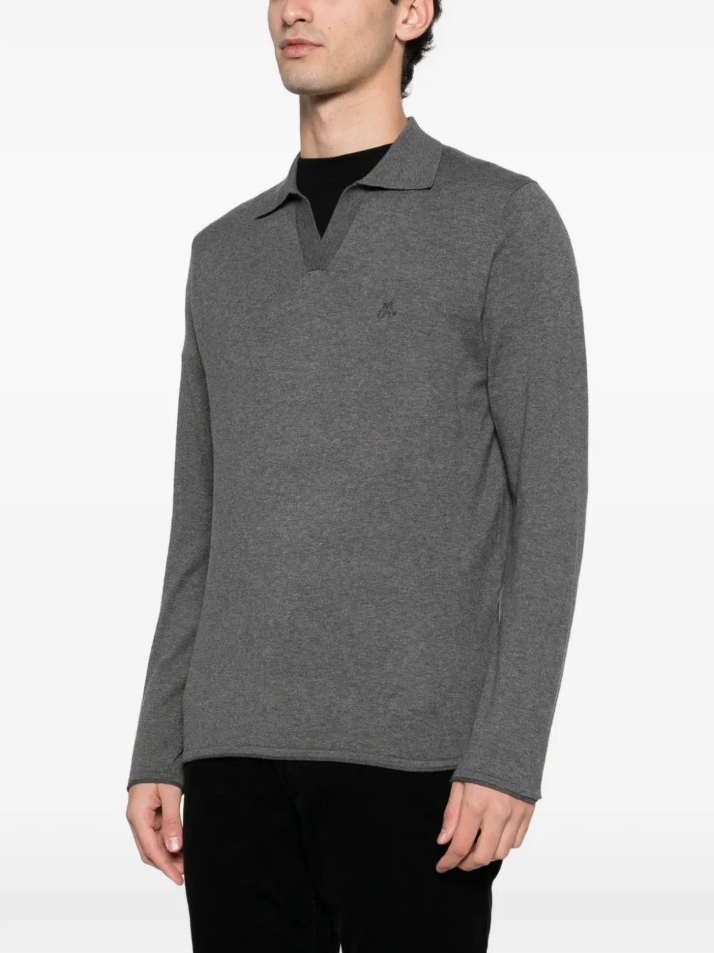 Marc O'Polo Top met V-hals Grijs