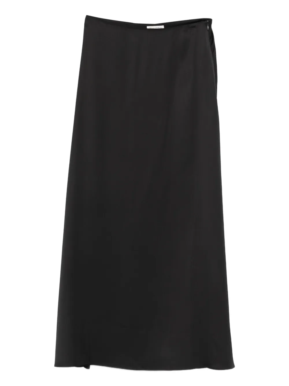 Marc O'polo Satin Maxi Skirt In Black