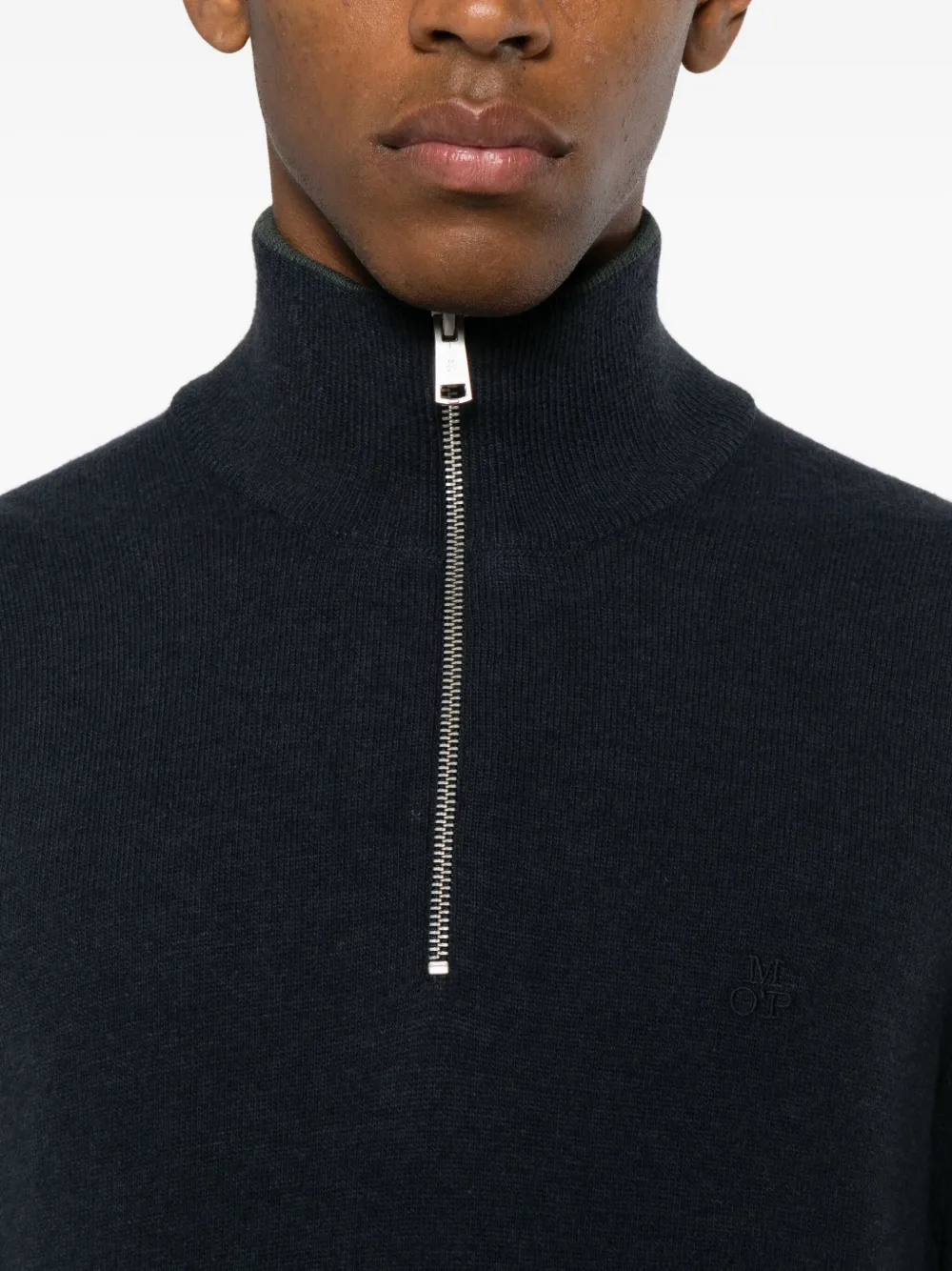 Marc O'polo Zip Neck Sweater In Multi