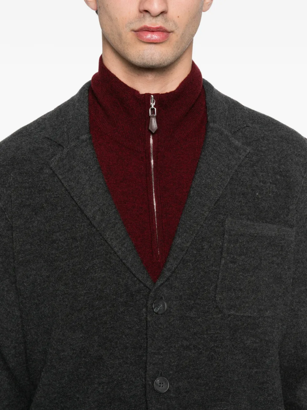 Marc O'Polo Blazer met opgestikte zak Grijs