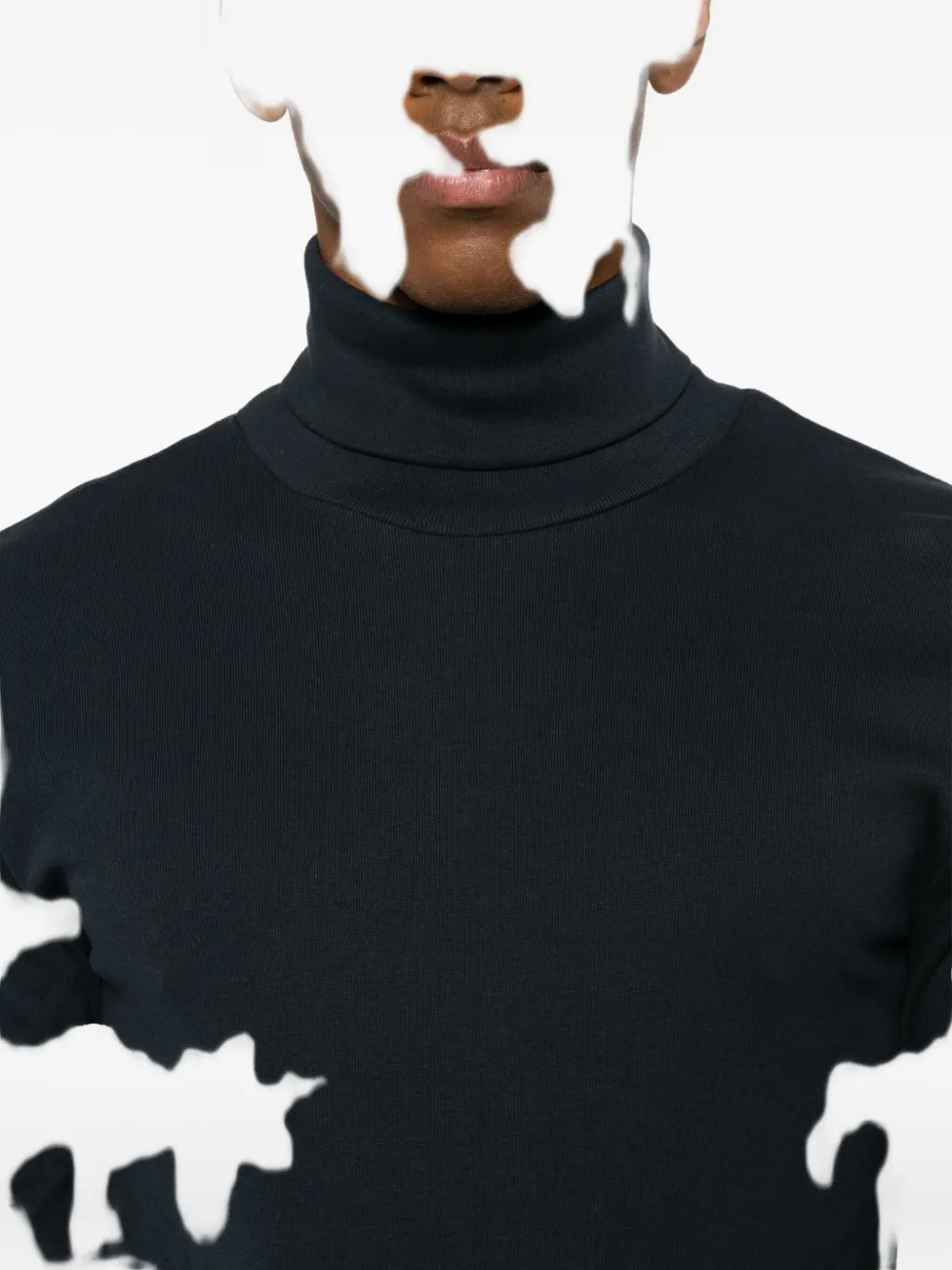 Marc O'polo Roll-neck Long-sleeve Top In Blue