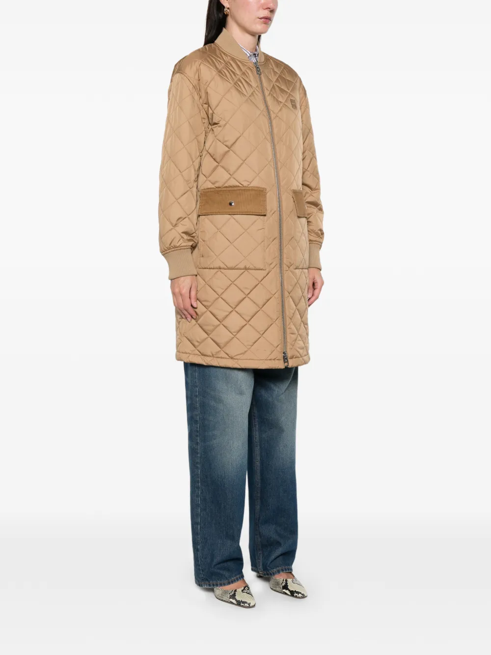  Marc O'polo Quilted Pocket Coat - Neutrals 