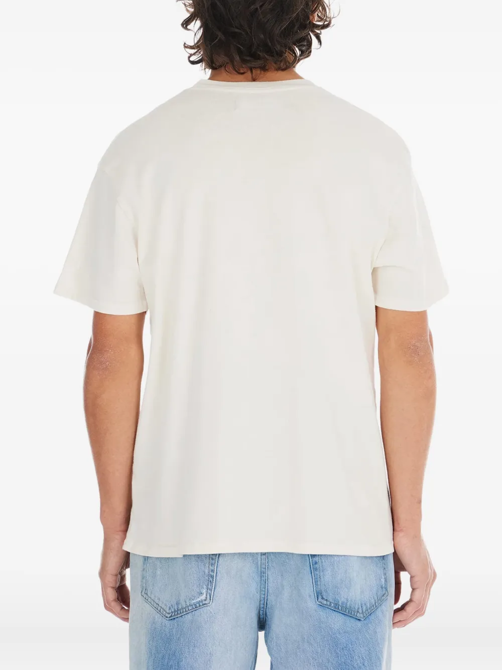 Nahmias T-shirt met ronde hals Beige