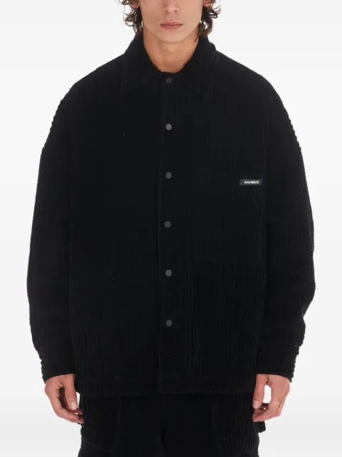 Nahmias chemise en velours côtelé à design matelassé