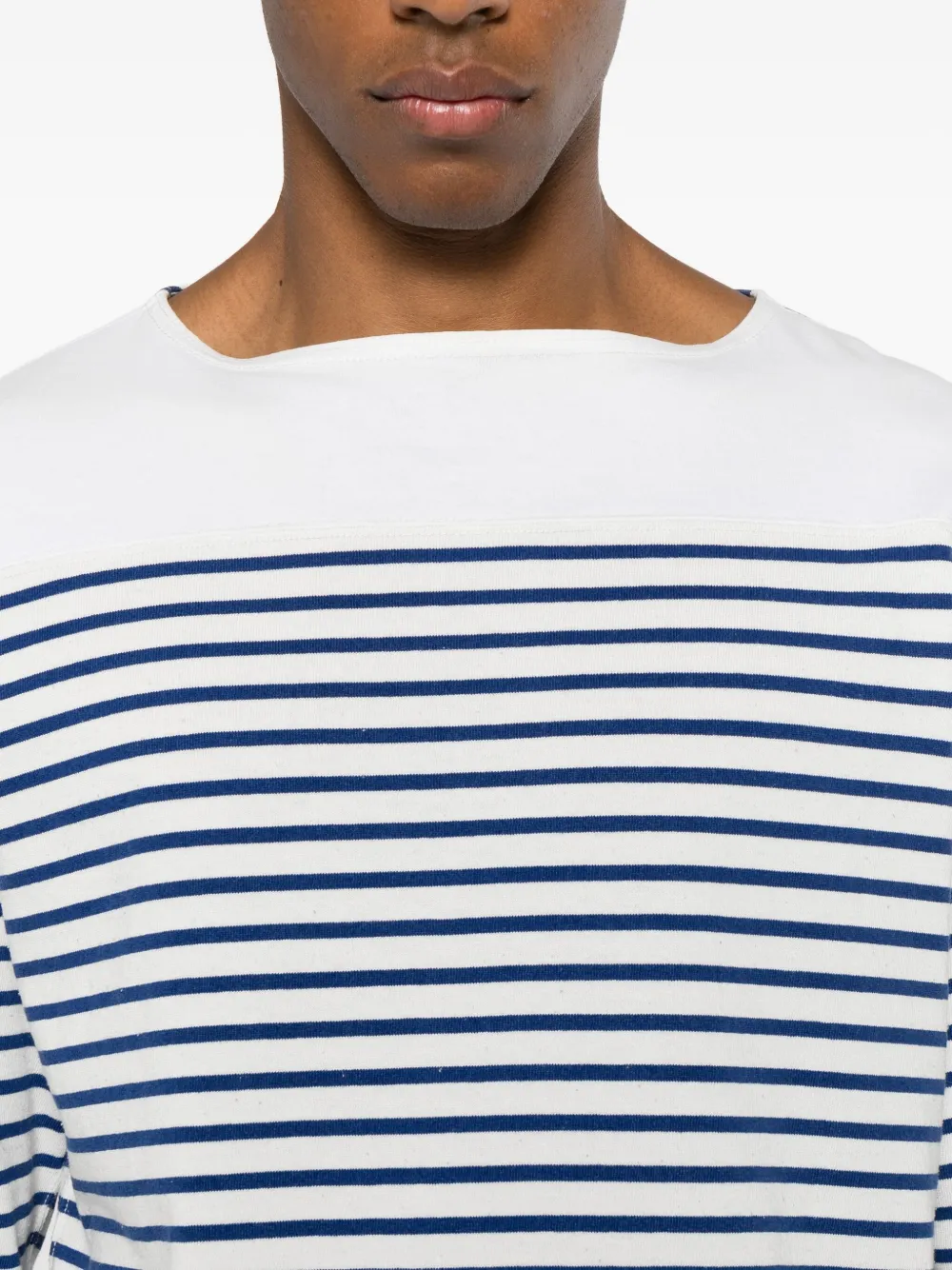 Pre-owned Junya Watanabe 2019 Striped Long Sleeve Top In White